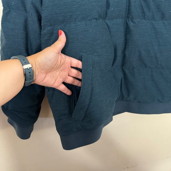 THE NORTH FACE Eros 550 Pullover Puffer Men's Jacket Size XL Goose Down Blue - Picture 4 of 13